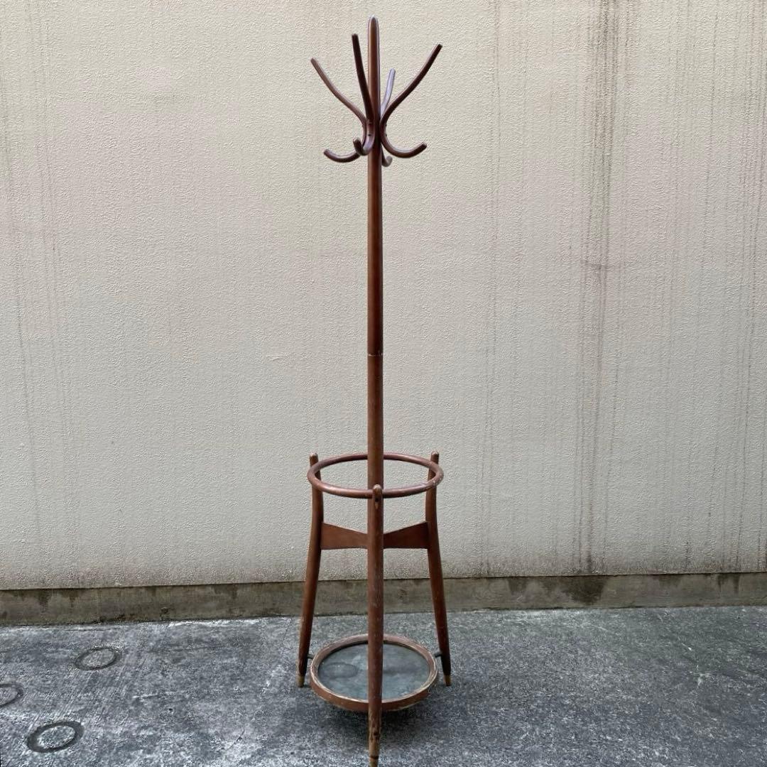 秋田木工 曲木ポールハンガーヴィンテージコートハンガー帽子掛け 傘立て