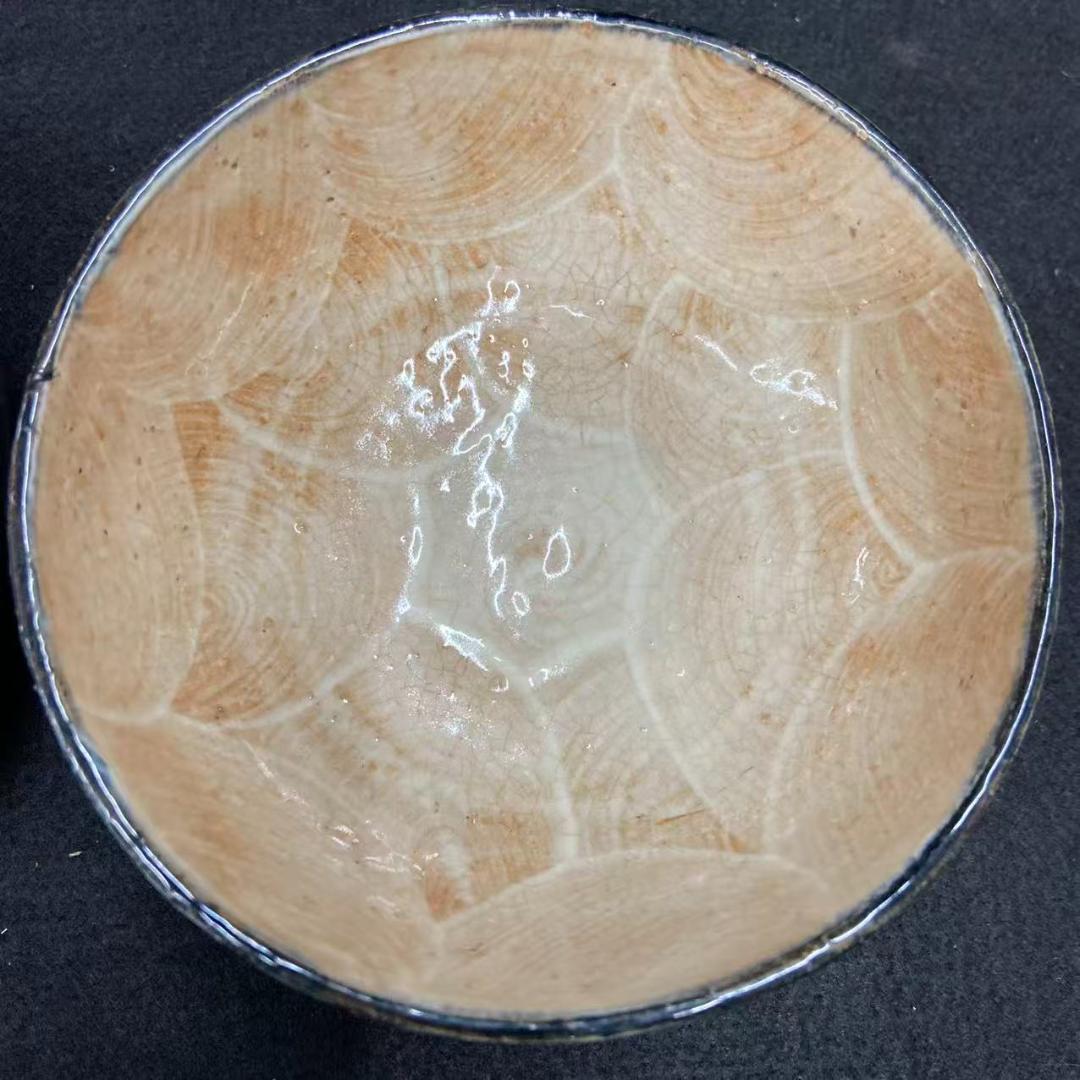 京焼 陶葊 陶あん窯 お碗 紫陽花柄 2個セット