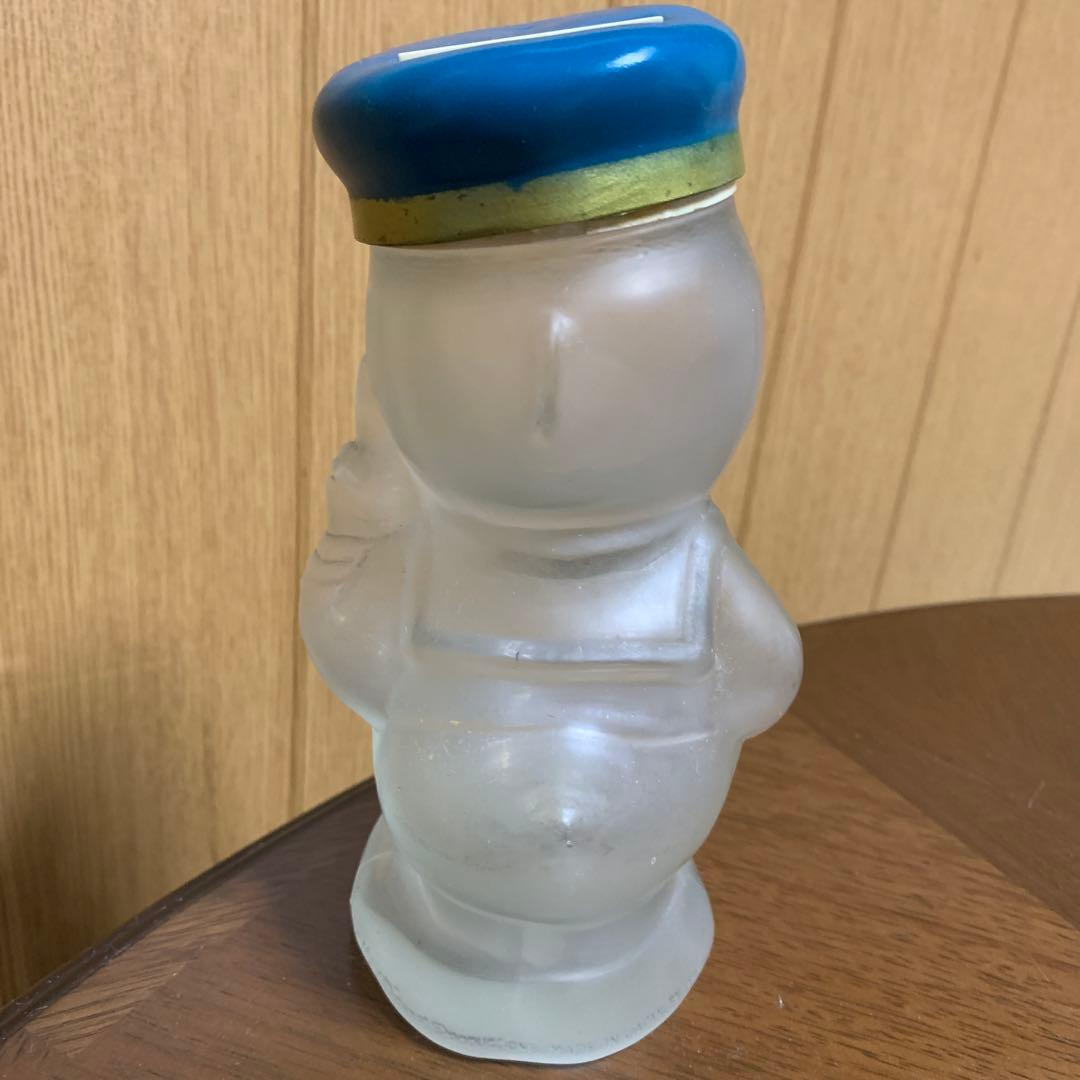 超レア！【ドナルドダック】 ガラス製貯金箱 メロディ付き