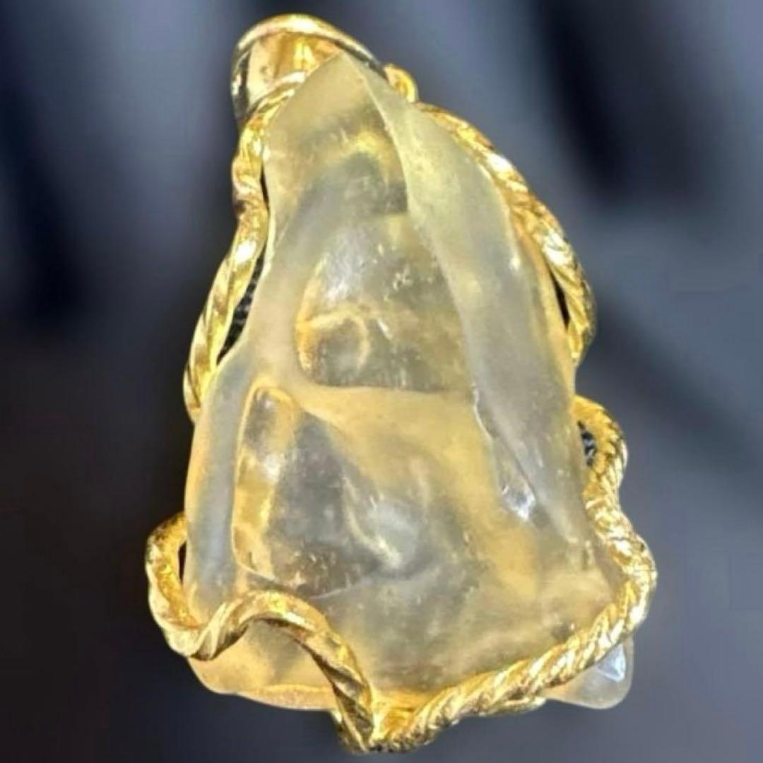 最高品質＊高波動　リビアングラス隕石　ペンダントトップ　原石