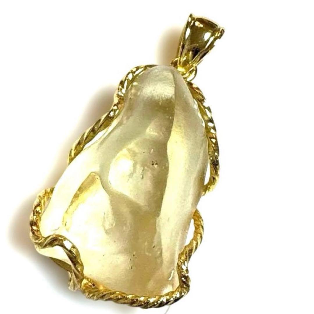 最高品質＊高波動　リビアングラス隕石　ペンダントトップ　原石