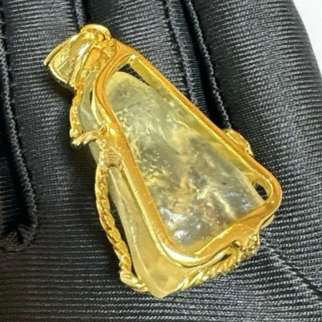 最高品質＊高波動　リビアングラス隕石　ペンダントトップ　原石