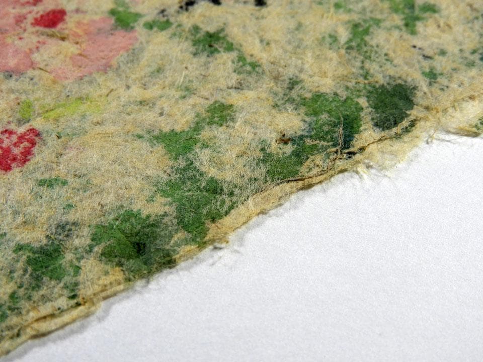 ●屋代寿文 春の憩い 和紙に肉筆 桜下の少女と動物 猫 犬 兎 狐 鳥 春の情景