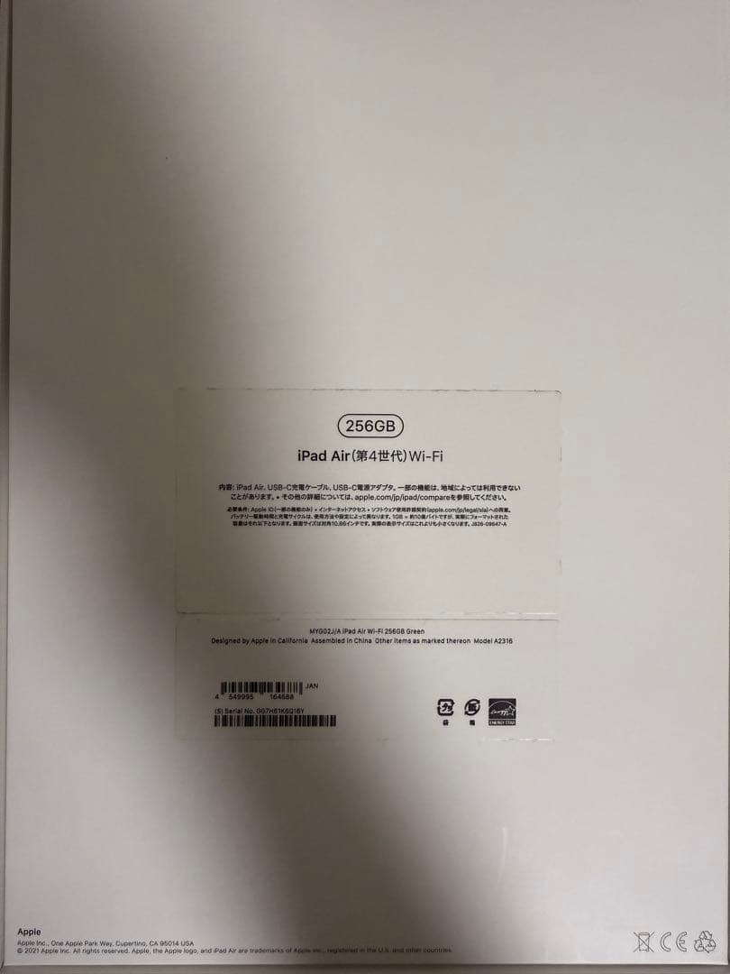 Apple iPad Air 256GB グリーン 本体