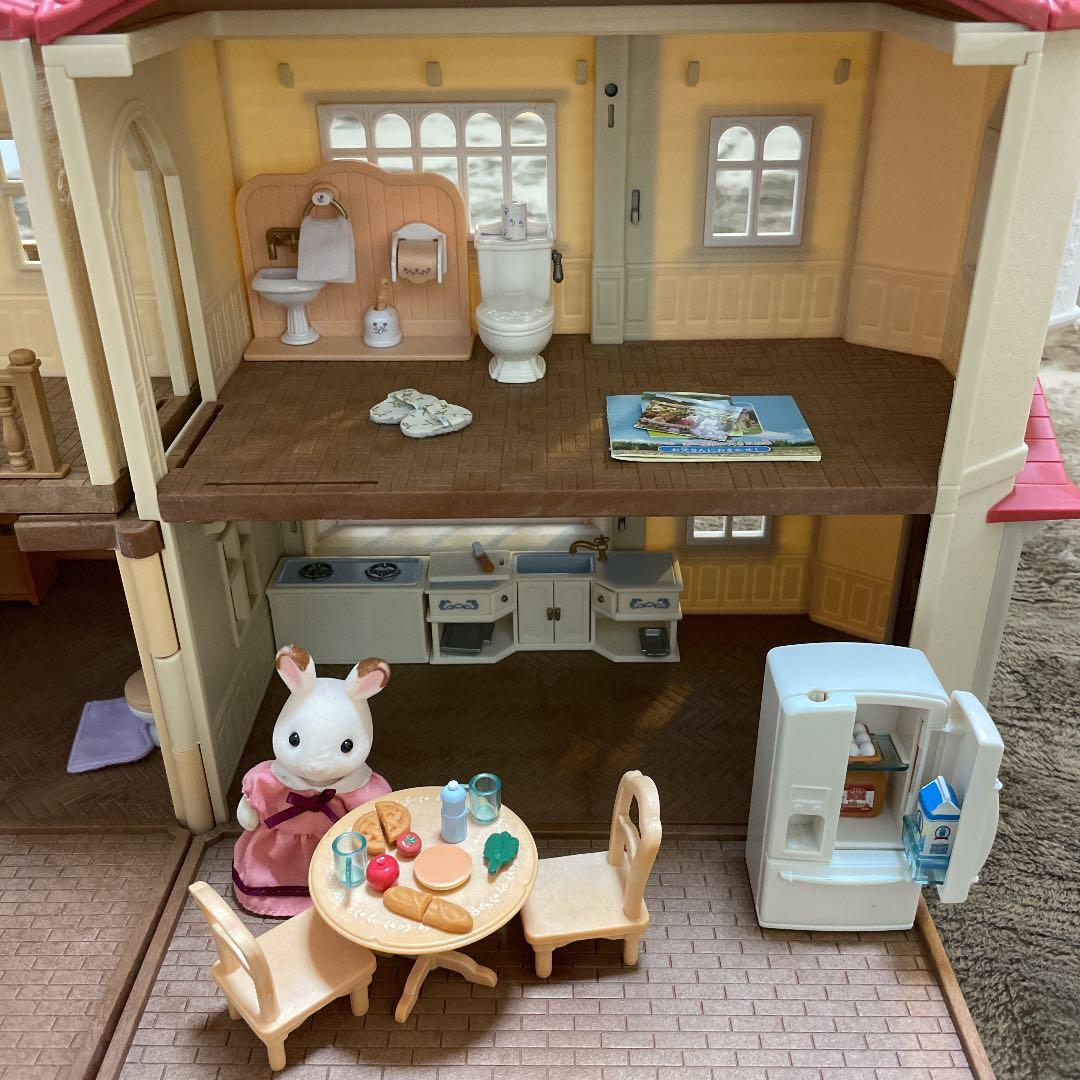 シルバニアファミリー　赤い屋根の大きな家セット