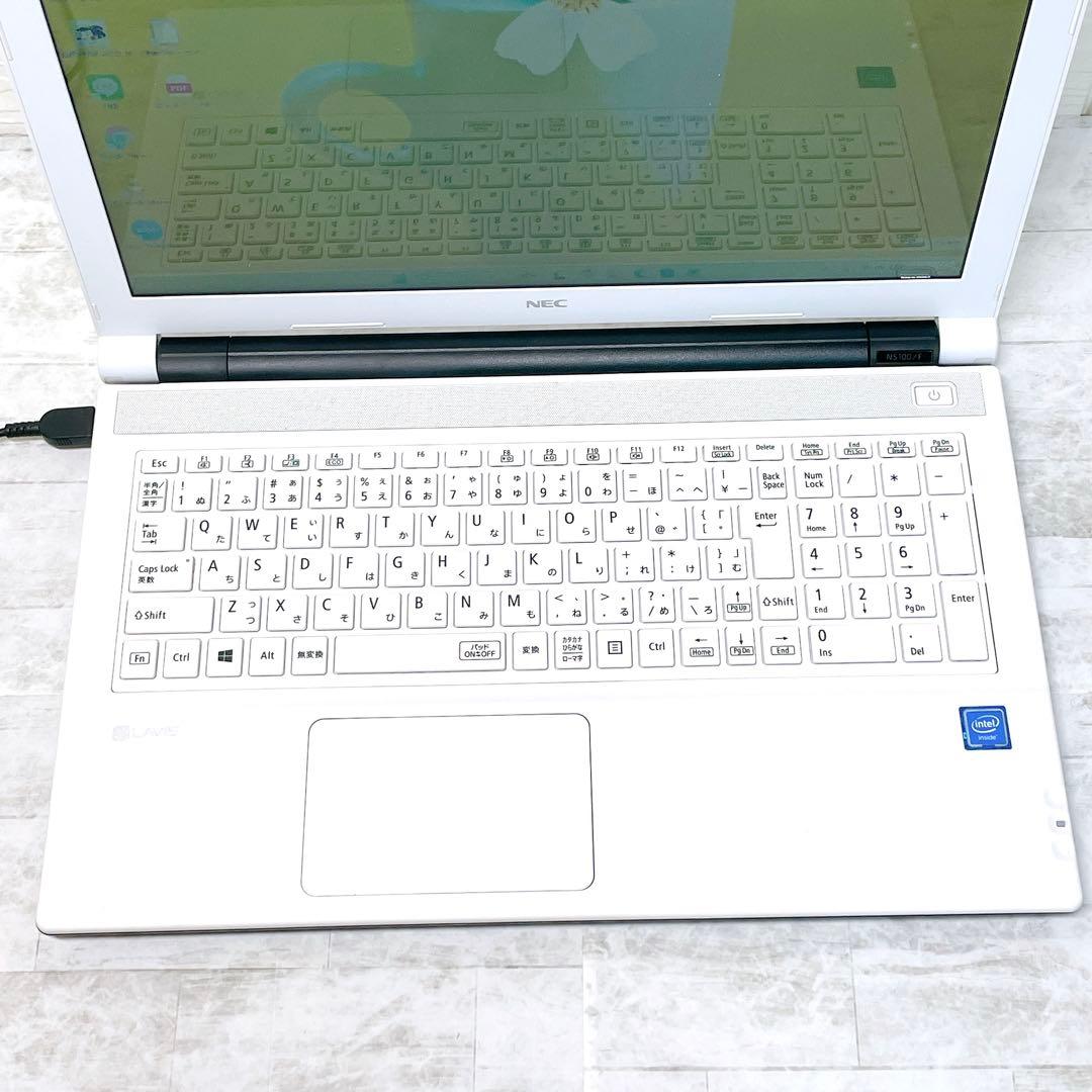美品✨お買い得✨NEC ノートパソコン カメラ DVD windows11 白