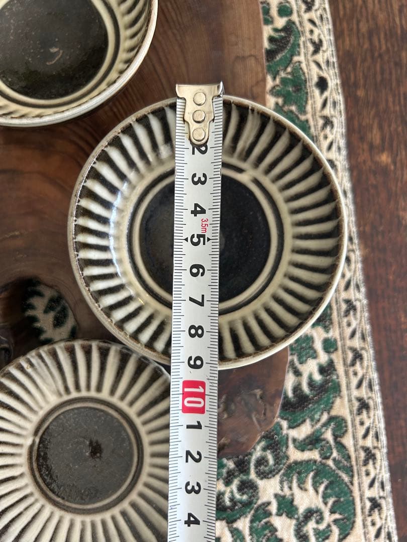 小石原焼 小石原焼き 飛び鉋　７点セット　刷毛目 鬼丸豊喜窯 小石原ポタリー