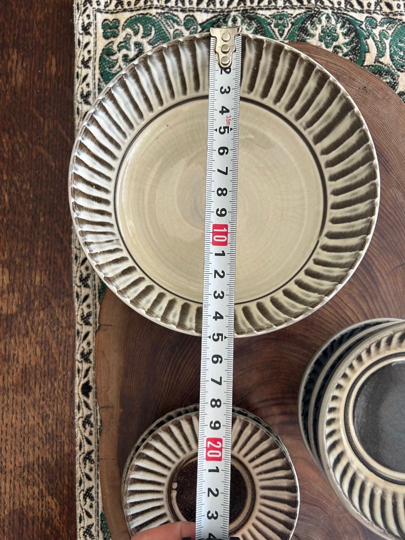 小石原焼 小石原焼き 飛び鉋　７点セット　刷毛目 鬼丸豊喜窯 小石原ポタリー