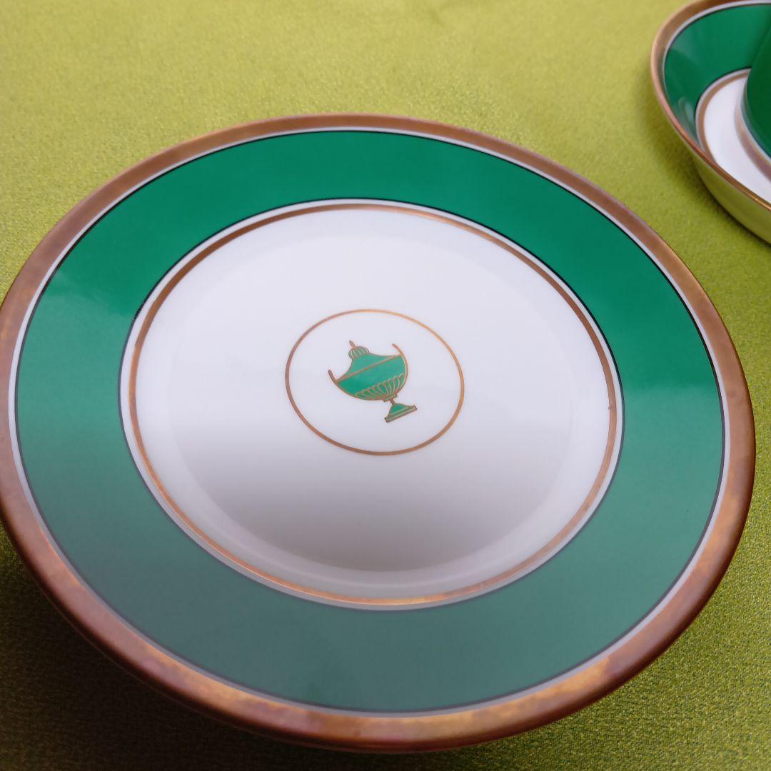 リチャードジノリ　インペログリーン　カップ＆ソーサー　イタリア製 プレート廃盤