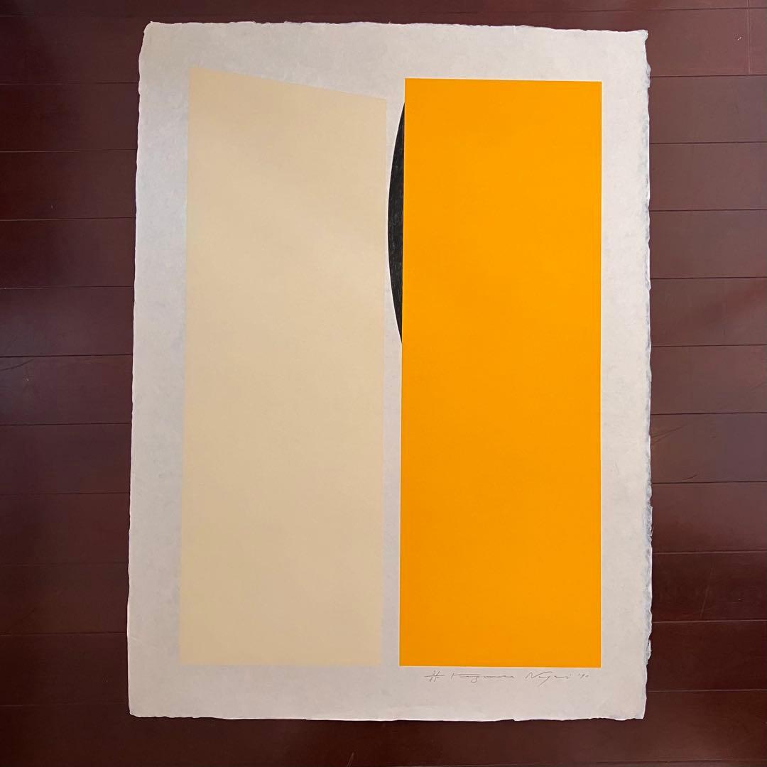 永井一正◆希少1990年リトグラフ大判2枚SETミッドセンチュリー モダンアート