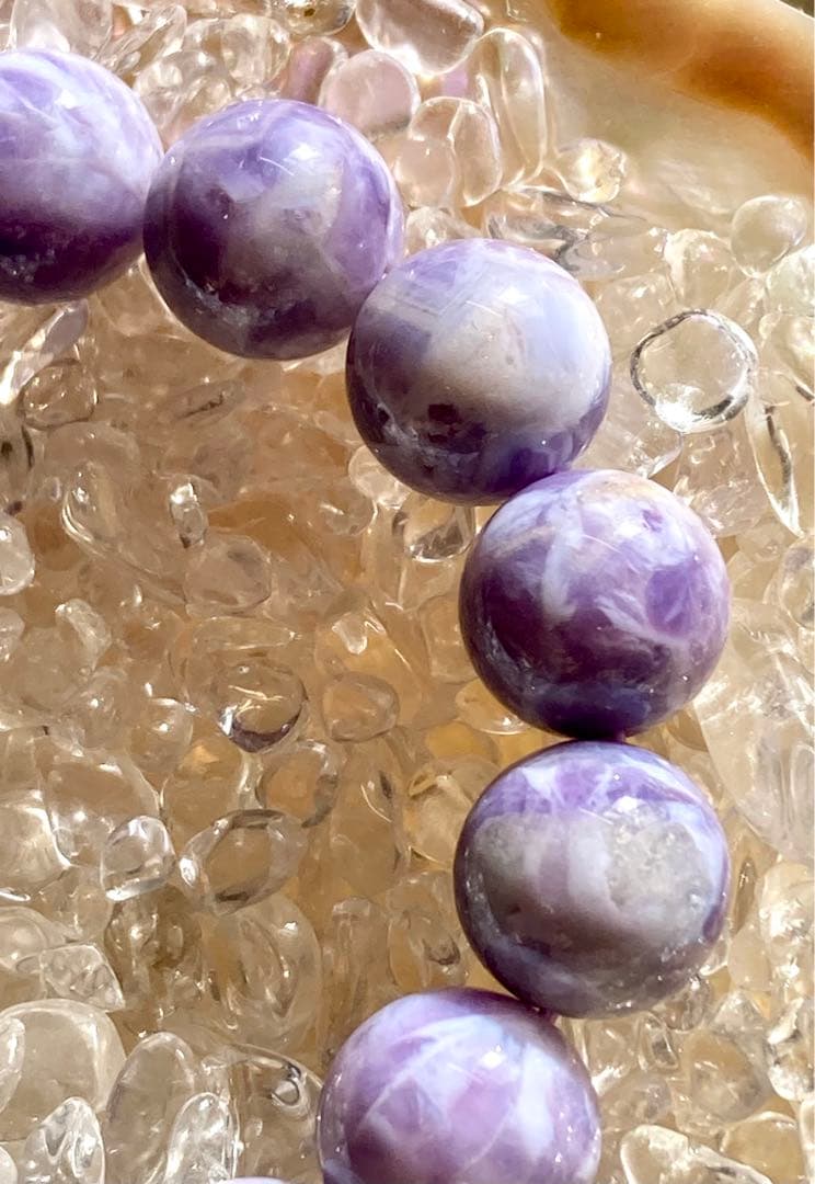 アメシスティンクォーツブレスレット 天然石ブレスレット パワーストーンブレス