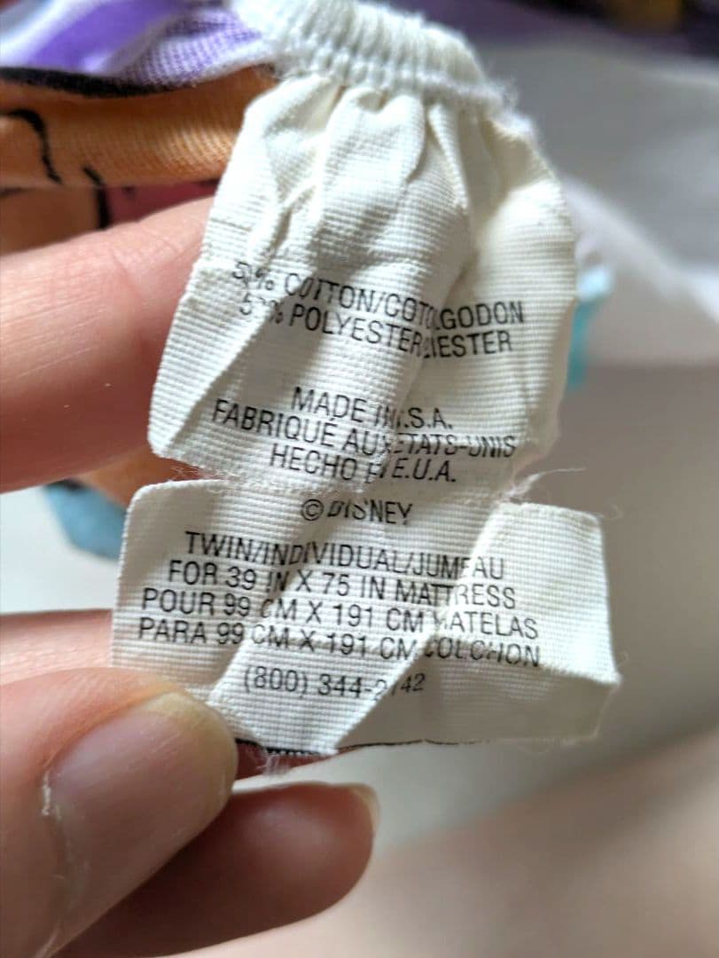 ヴィンテージ　シーツ　プーさん　レトロ　シングル　USA製 キャラ　生地　グッズ