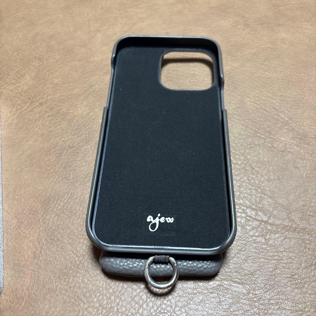 ajew エジュー iPhone14 ProMax用ケース グレー