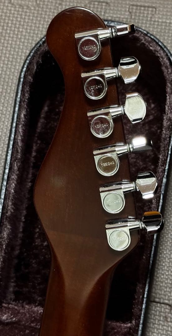 【ビンテージ】ヤマハAPX-6S ブラック 希少ストラトヘッド 純正ハードケース