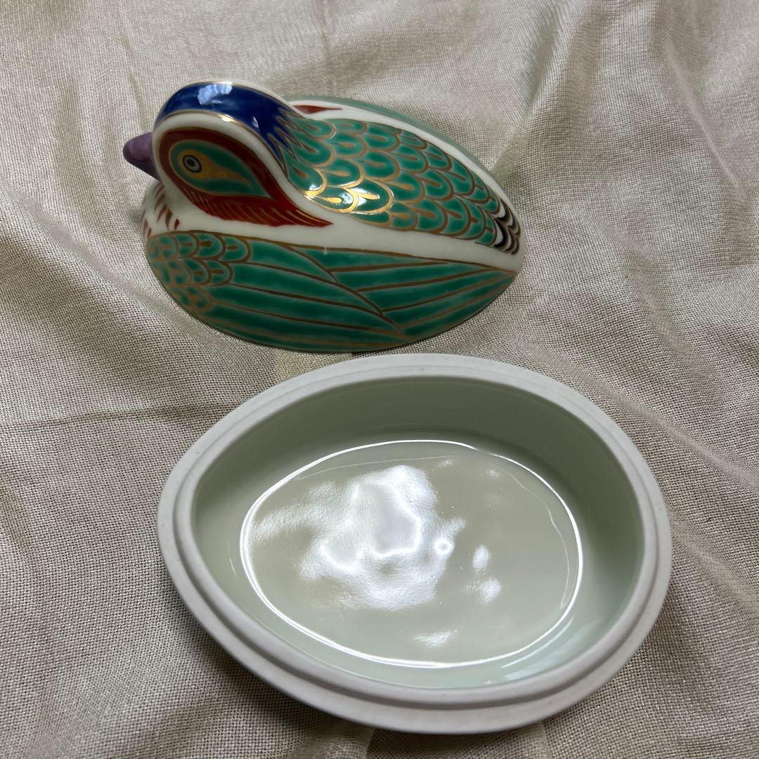 ★有田焼　幸楽窯　おしどり　小物入れ★