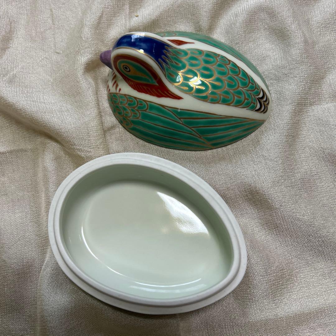 ★有田焼　幸楽窯　おしどり　小物入れ★