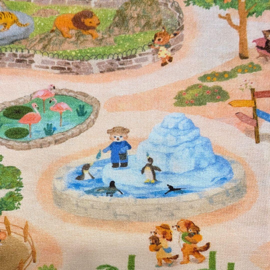 ふわふわガーゼハンカチ⭐️ユキエモン　動物園☆fuwara☆ハンドメイド