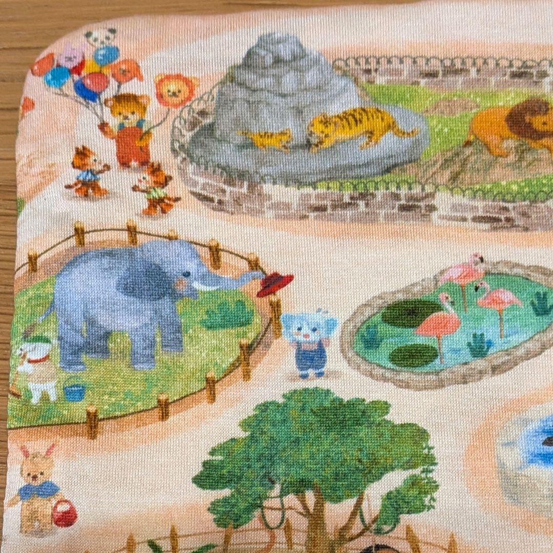 ふわふわガーゼハンカチ⭐️ユキエモン　動物園☆fuwara☆ハンドメイド