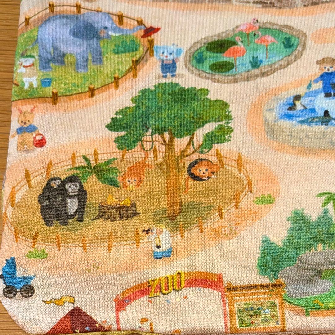 ふわふわガーゼハンカチ⭐️ユキエモン　動物園☆fuwara☆ハンドメイド