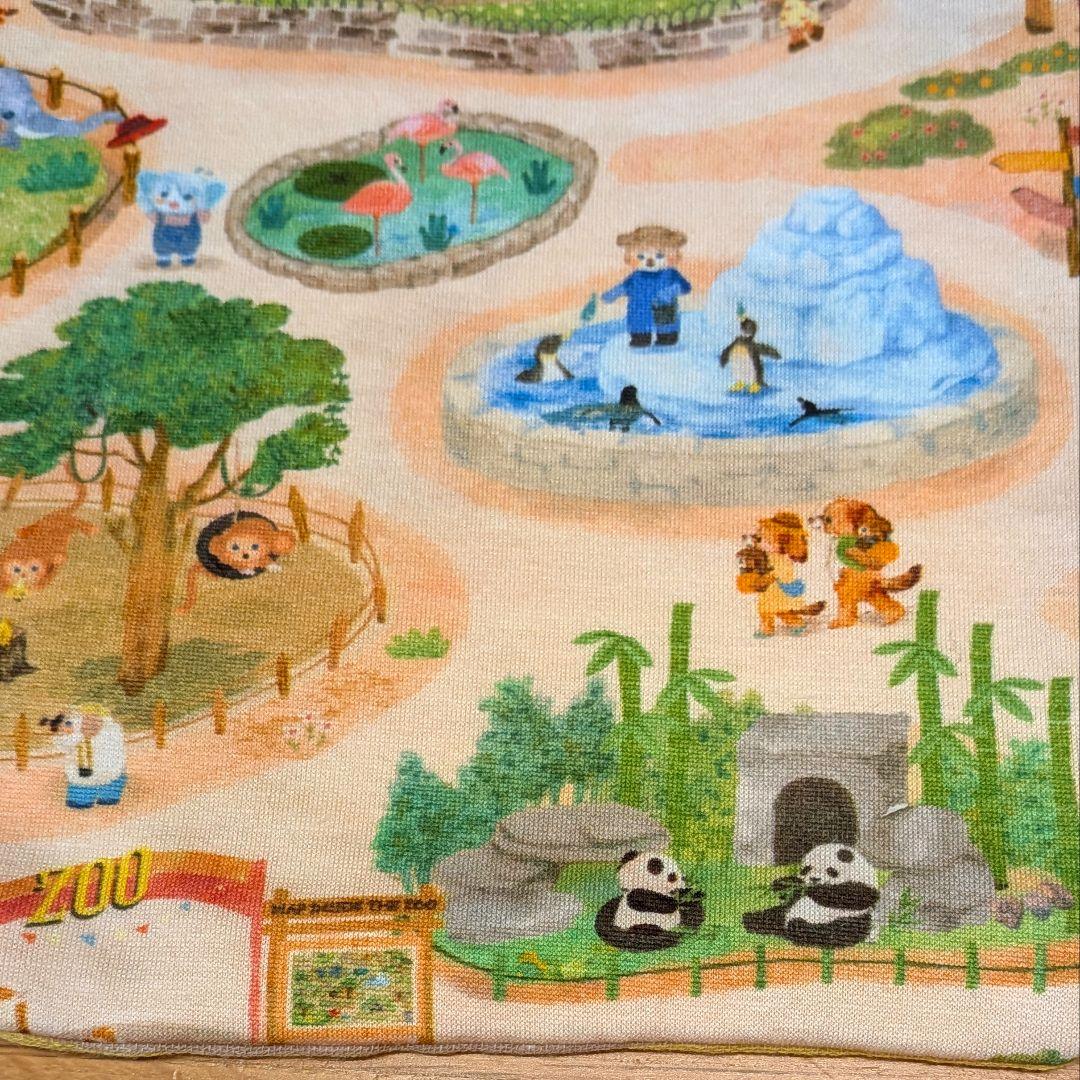 ふわふわガーゼハンカチ⭐️ユキエモン　動物園☆fuwara☆ハンドメイド