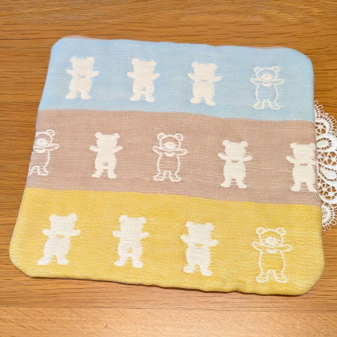 ふわふわガーゼハンカチ⭐️ユキエモン　動物園☆fuwara☆ハンドメイド