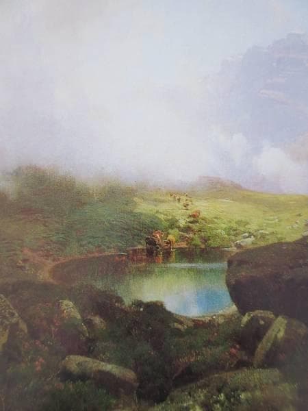 トゥラウゴット・シース　山の牧草地　図録・レゾネより　額付