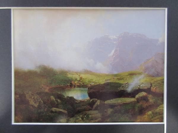 トゥラウゴット・シース　山の牧草地　図録・レゾネより　額付