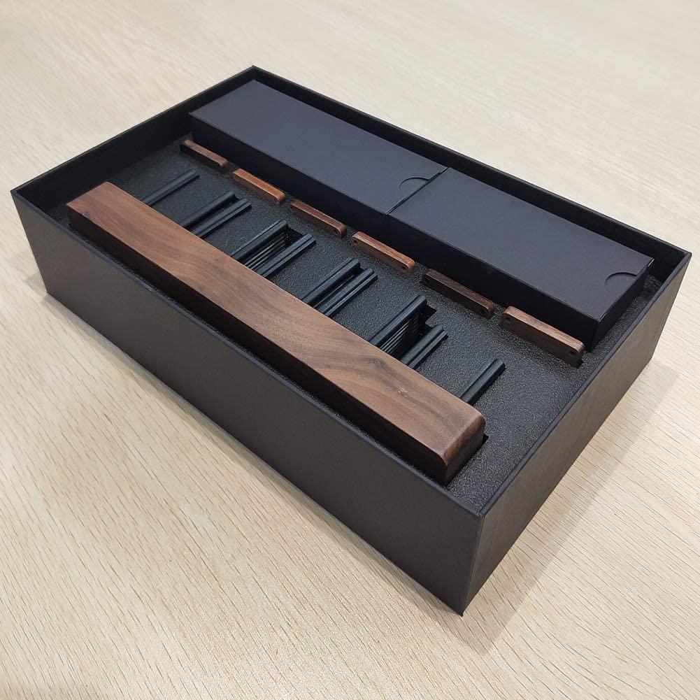 ニキシー管 風置き時計 レトロ 木製 LED デジタル時計 インテリア B