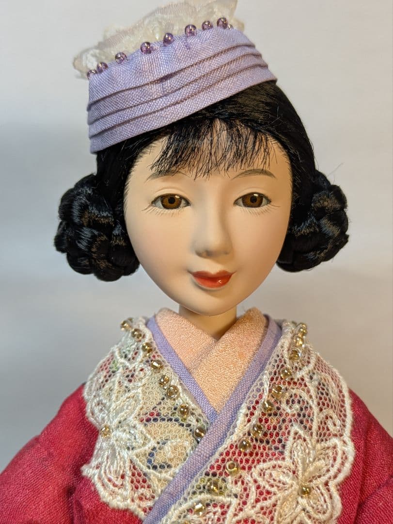 手足稼働1/6胡粉仕上げヘッド付ドール『久羅々』スタンド付ドール本体のみ