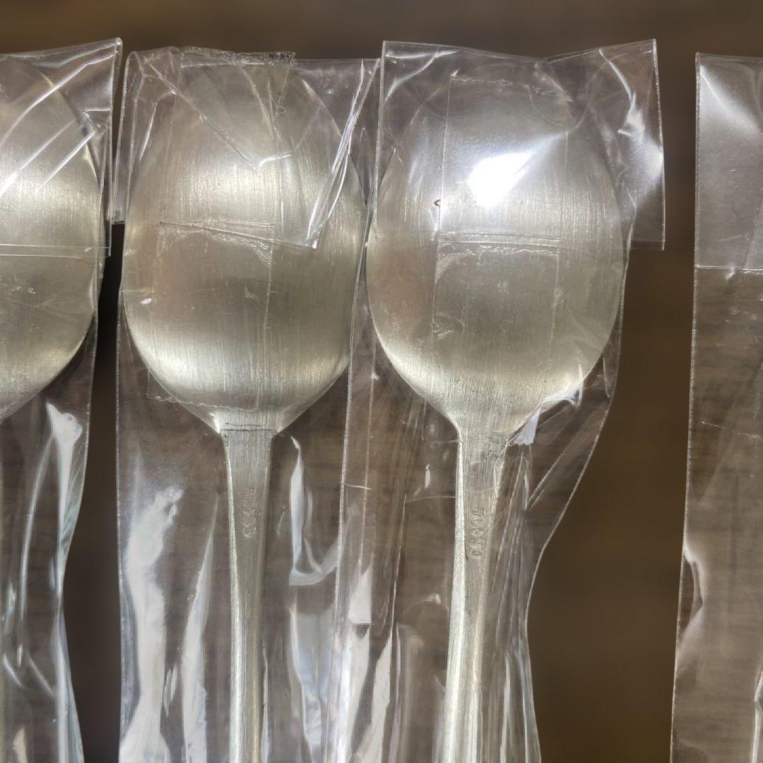 韓国　シルバー　70 99 銀　ティースプーン　フォーク　計10本　七宝　新品