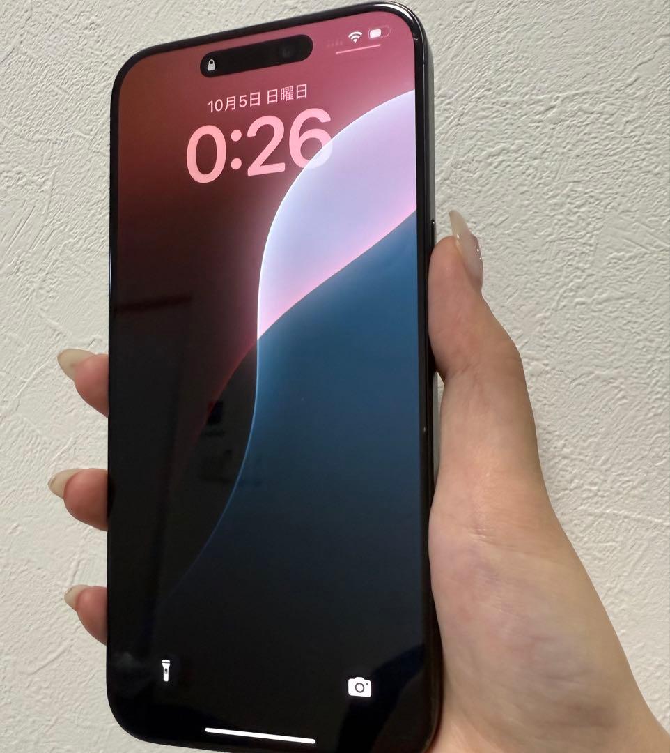 iPhone15promaxブルーチタニウム 256GB中古