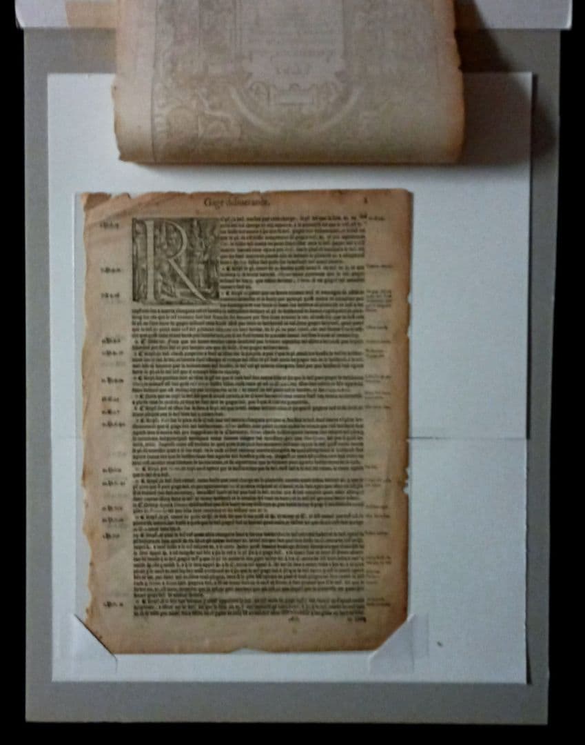 1573年　R.ブルック　「英国法の判例要約」の表題（扉絵）　稀少