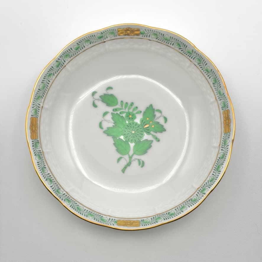 美品 ヘレンド アポニーグリーン ティーカップ＆ソーサー704