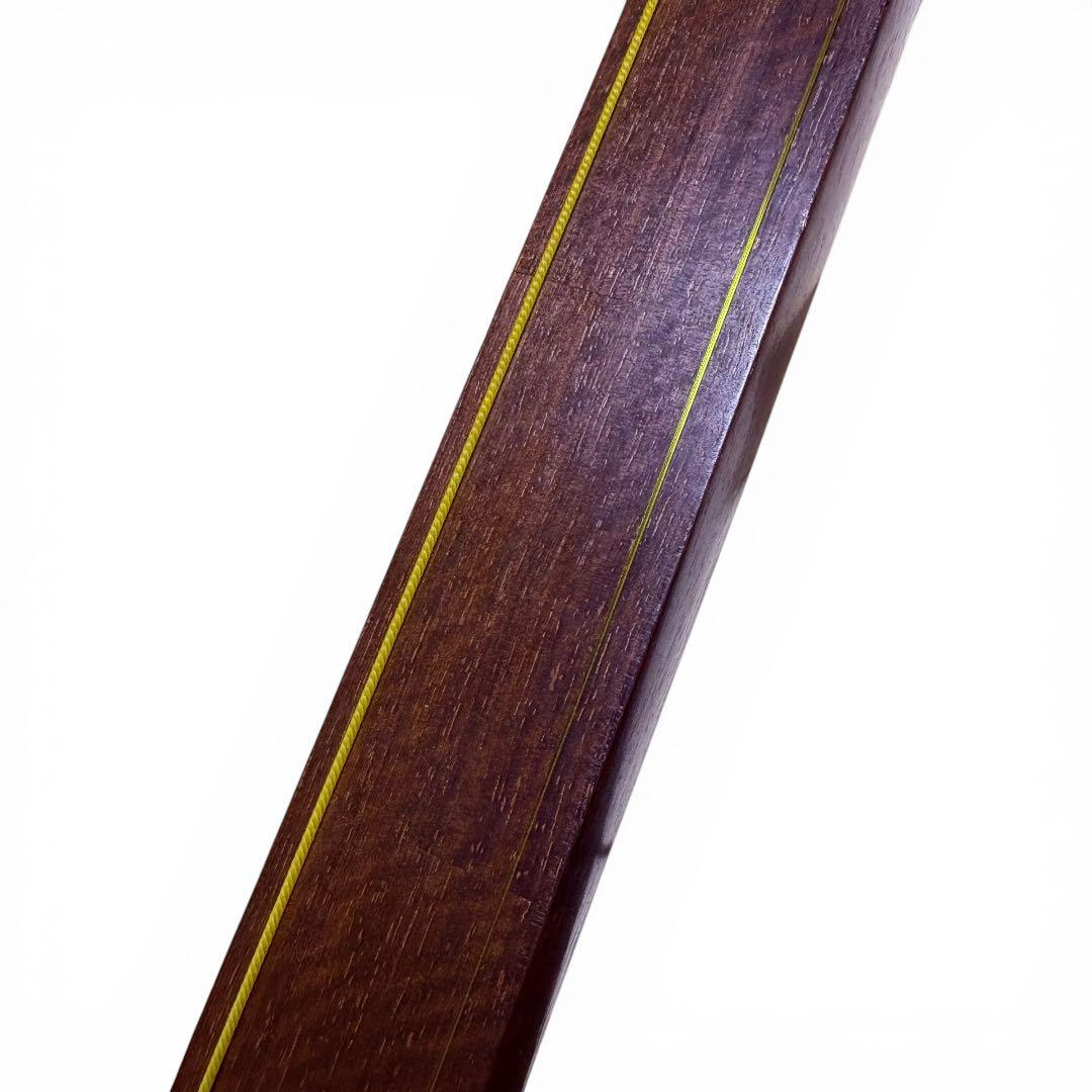 紅木 三味線 日本橋「英」楽器店 昭和62年誂え トチ 中棹 二本溝 東さわり