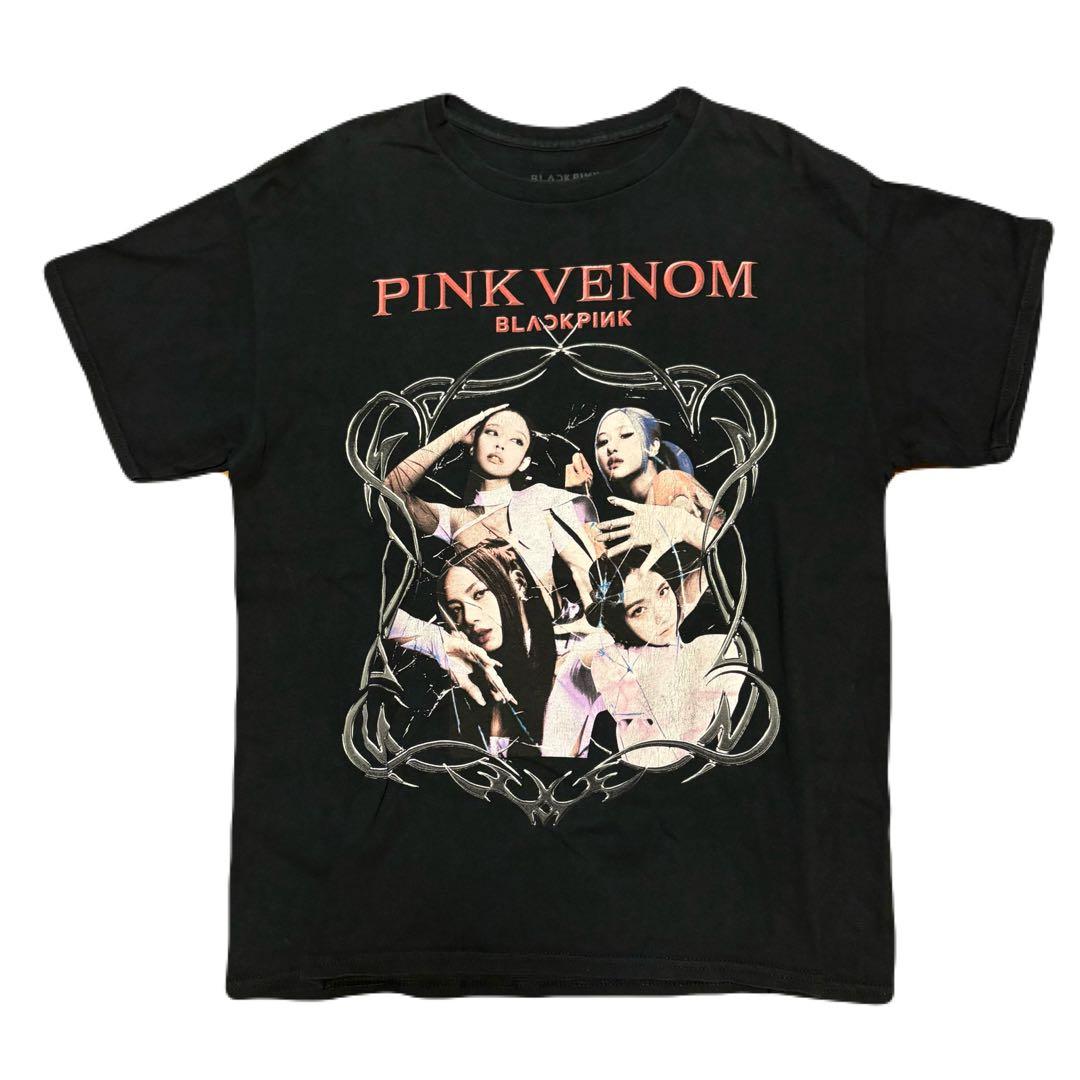 BLACK PINK PINK VENOM ラップT S/M