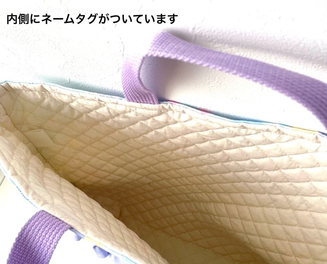 入園　入学　セット　パステルリボン　ライトブルー × パープル & フリル