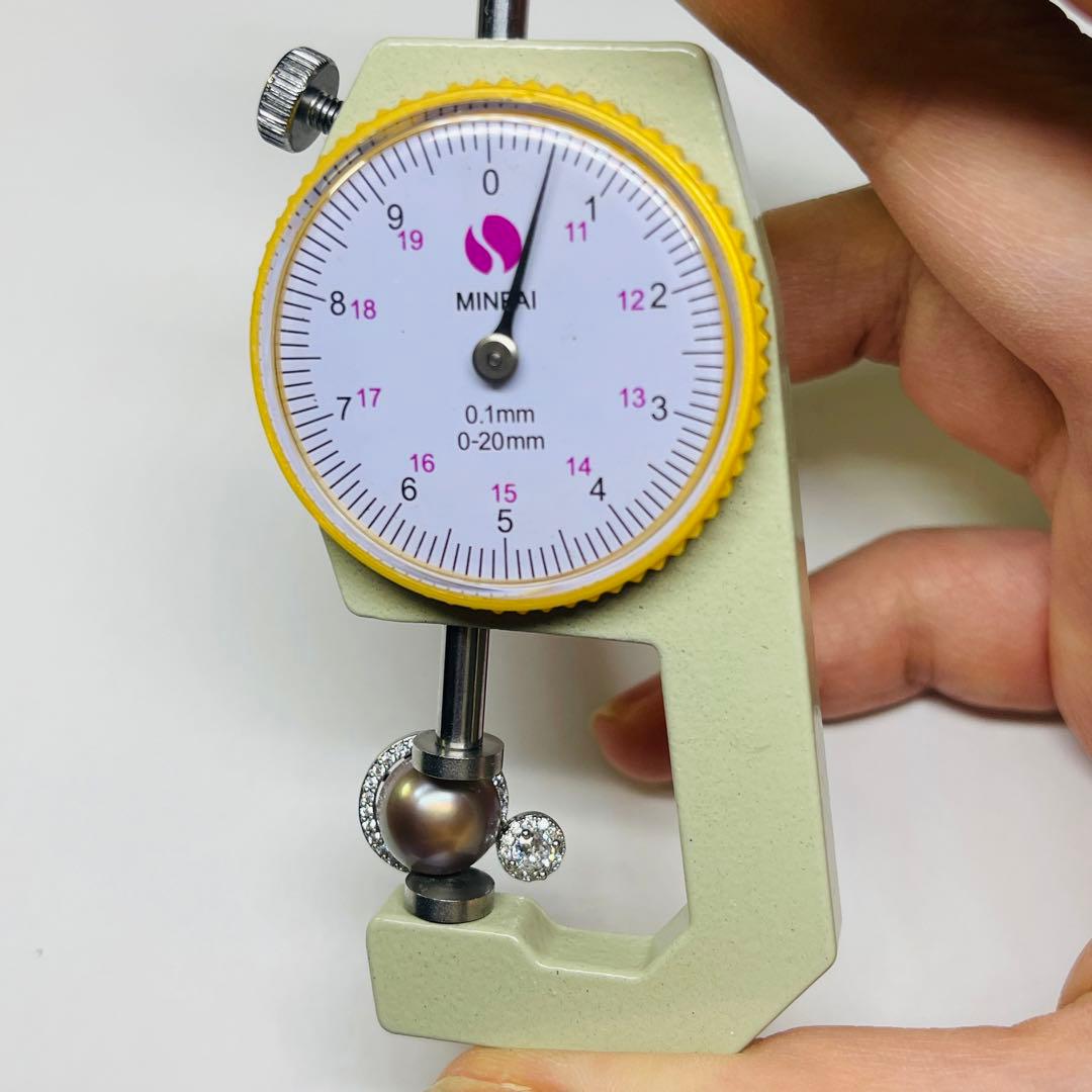 南洋黒蝶真珠 本真珠 ペンダント　タヒチ パール　系少色 パープルプラチナ