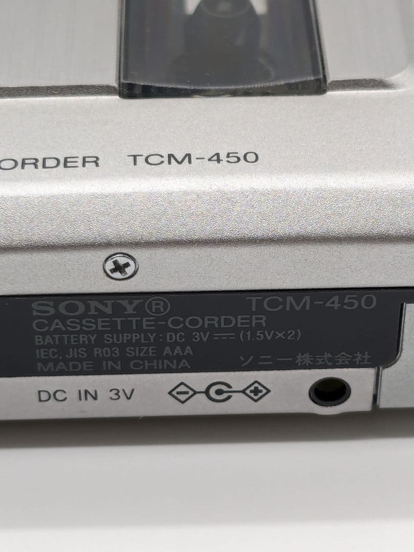 美品 SONY カセットレコーダー TCM-450 ソニー