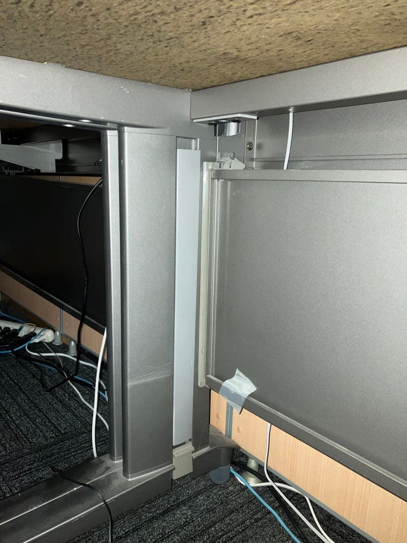 オカムラ L字 デスク プロステージ160 x 160 直接引取限定