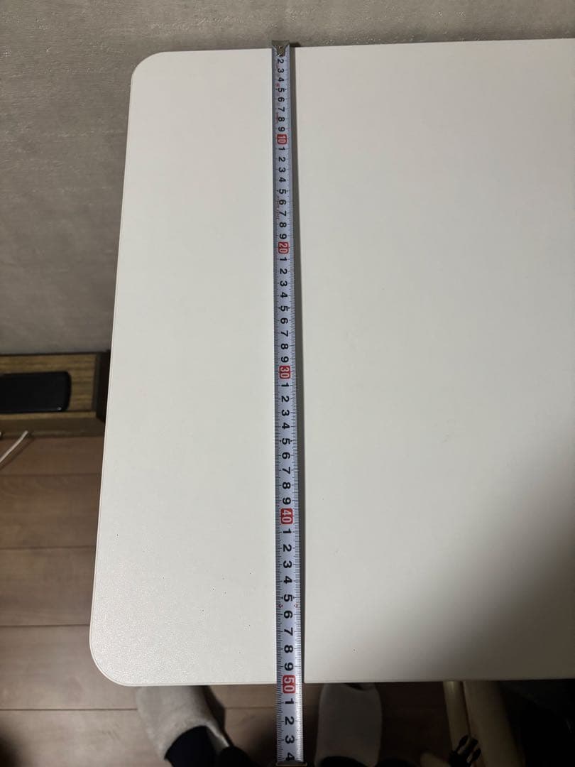 電動式ホワイトパソコンデスク 120cm幅