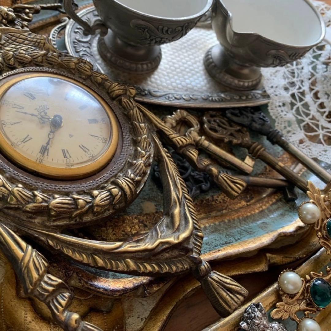 【アンティークキー A B C】3点 おまとめ 古鍵 フランス インテリア