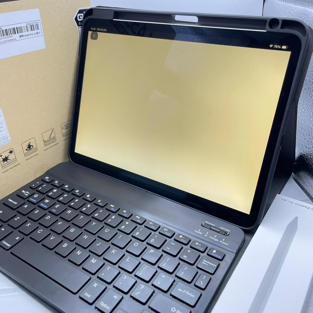 【美品】BT90％ Pro11 第3世代 フィルム＋キーボードケース＋ペンシル