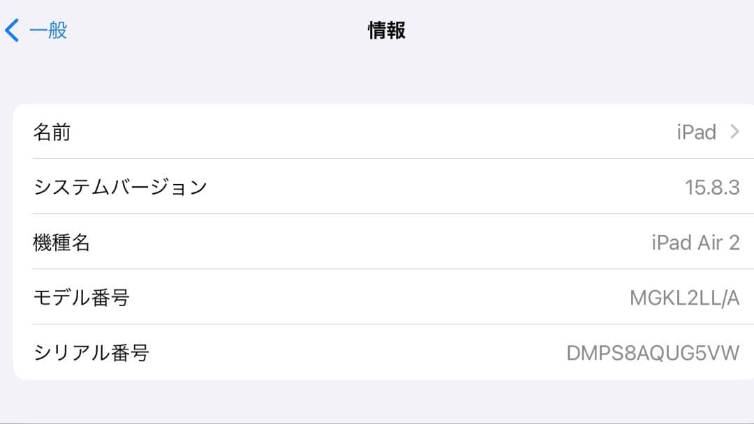 iPad Air 9.7インチ 第2世代 Wi-Fi 64 GB スペースグレイ