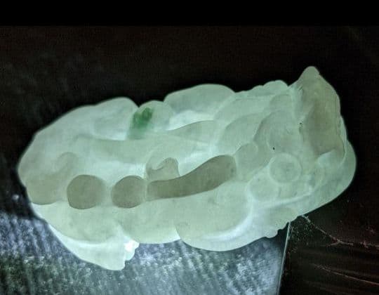 本翡翠ペンダント貔貅ペア置物御守り