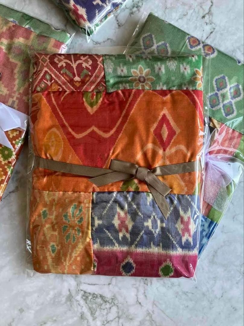 Silk Pachwork Curtain インドサリー　#A22 シングル