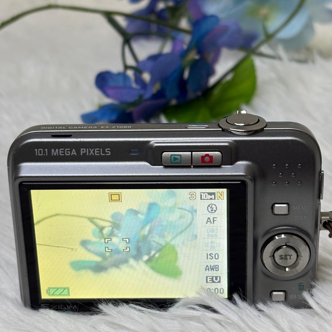 CASIO カメラ　EX-Z1080 バッテリー　ブラック コンデジ　動作品