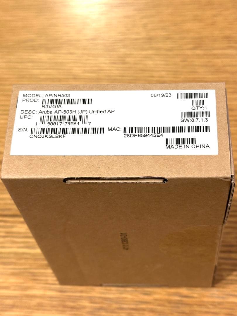【新品未使用】HPE Aruba AP-503H (JP) Unified AP