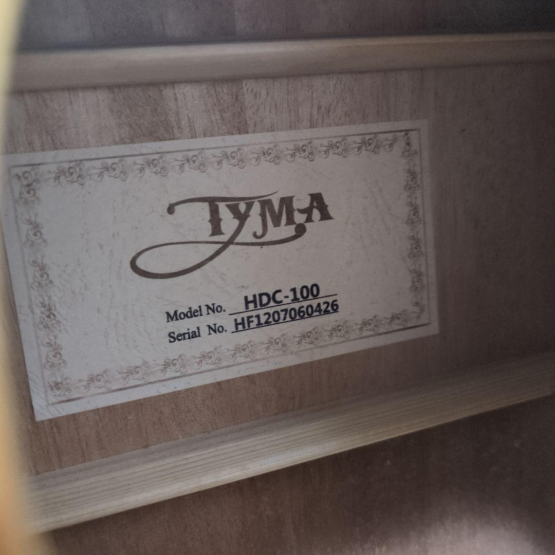 TYMA HDC-100 エレアコ アコースティックギター トップ単板