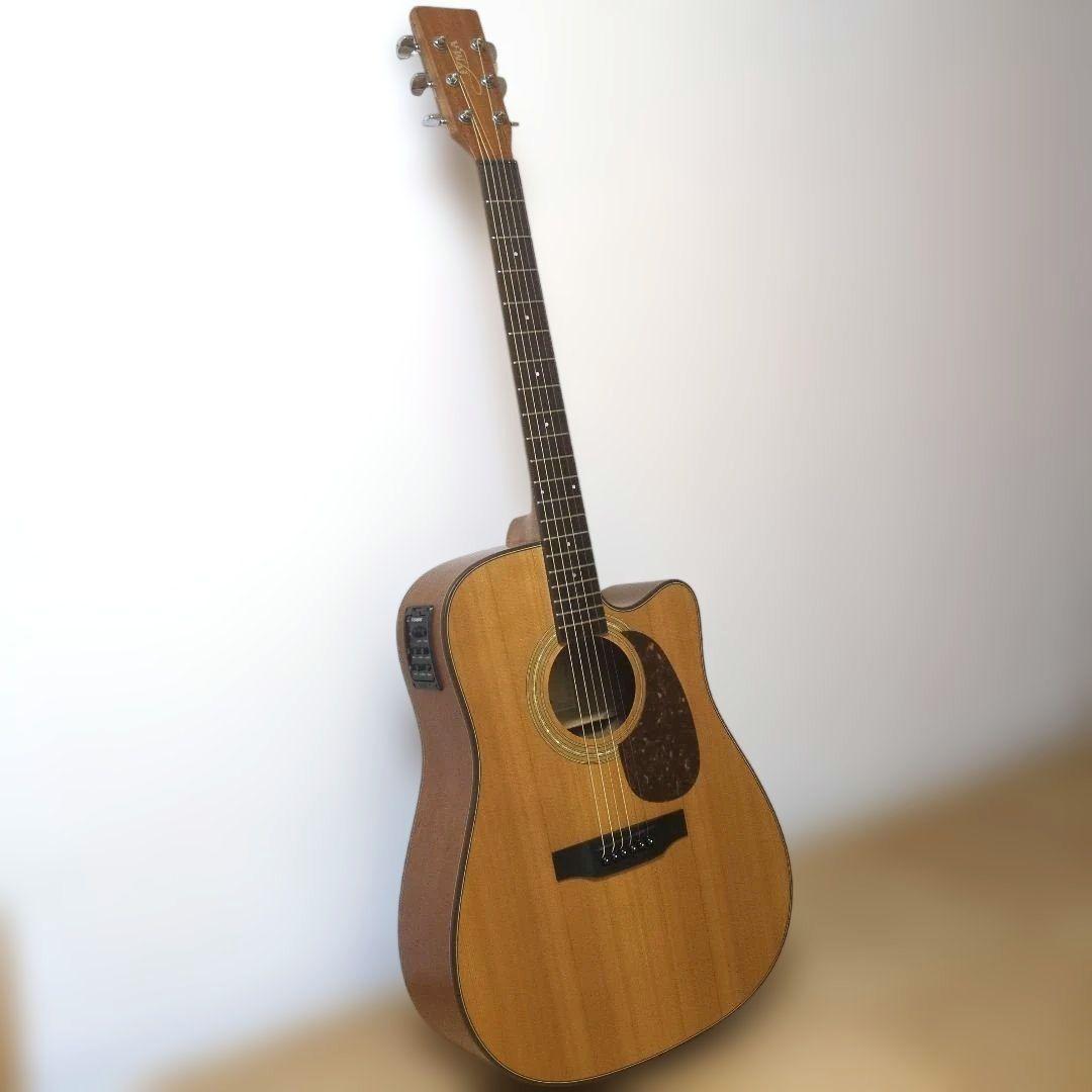 TYMA HDC-100 エレアコ アコースティックギター トップ単板