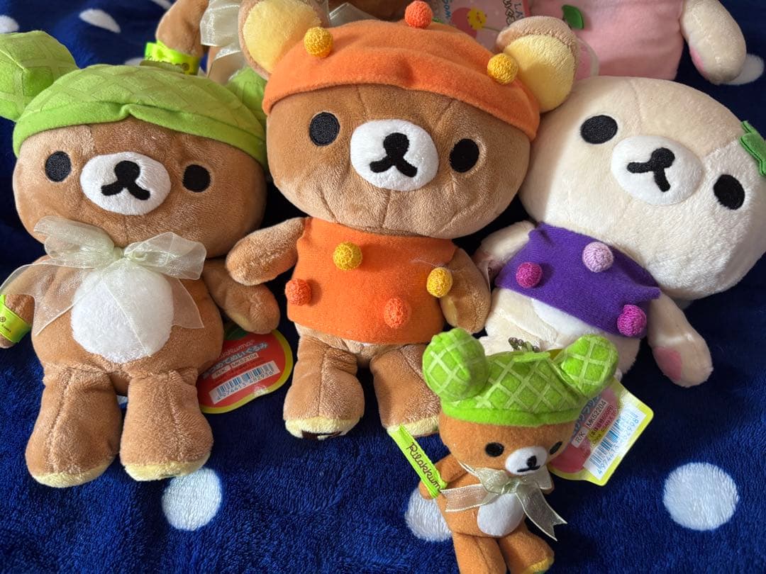 リラックマ　フルーツシリーズ　ローソン限定　ぬいぐるみ　2008 セット
